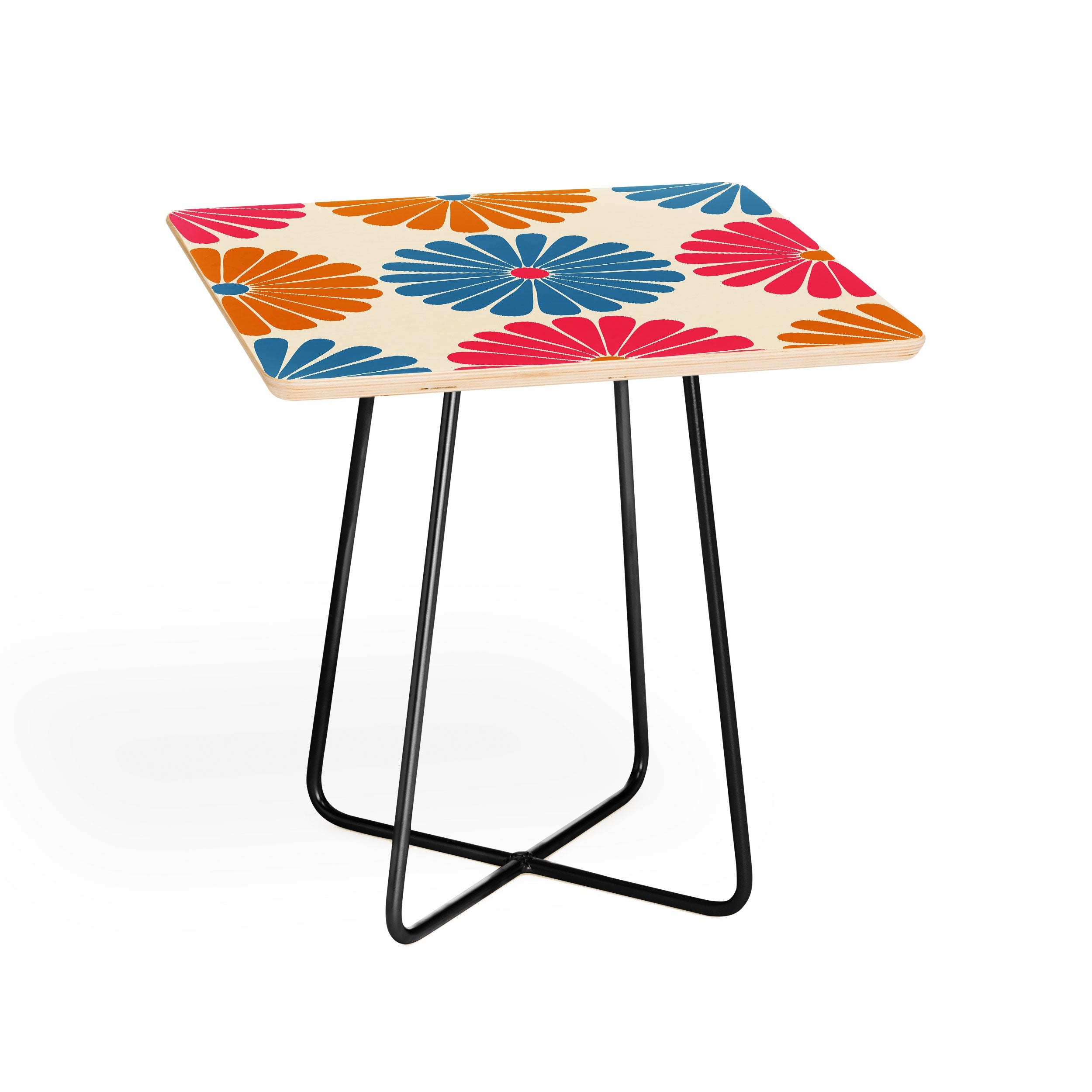 Colour Poems Retro Daisy Multicolor II Side Table