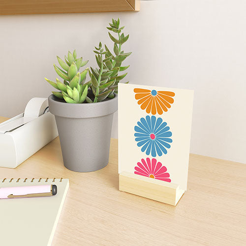 Colour Poems Retro Daisy Multicolor II Mini Art Print