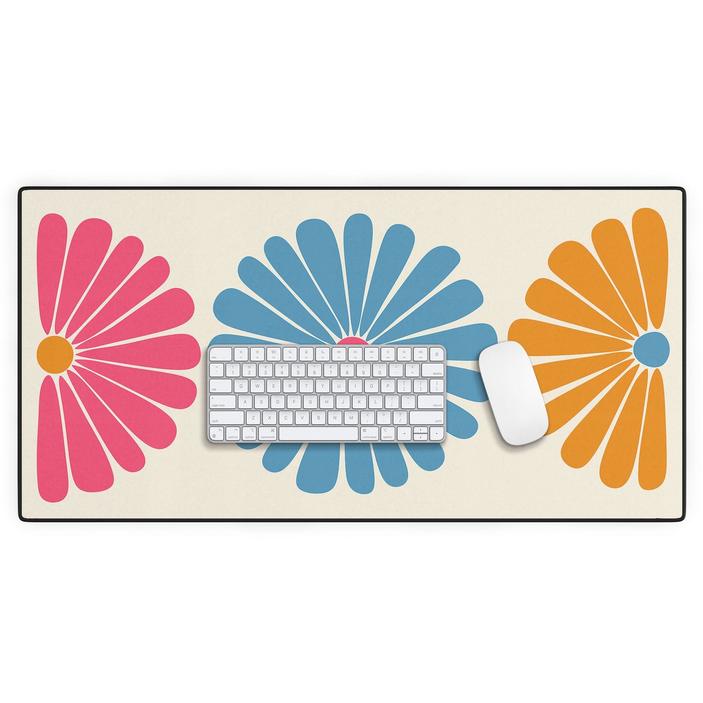 Colour Poems Retro Daisy Multicolor II Desk Mat