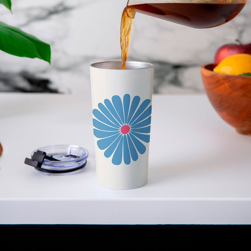 Colour Poems Retro Daisy Multicolor II Travel Mug