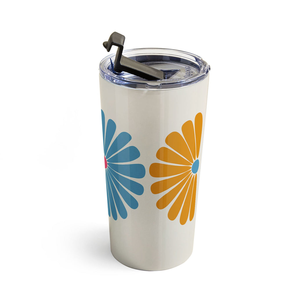 Colour Poems Retro Daisy Multicolor II Travel Mug