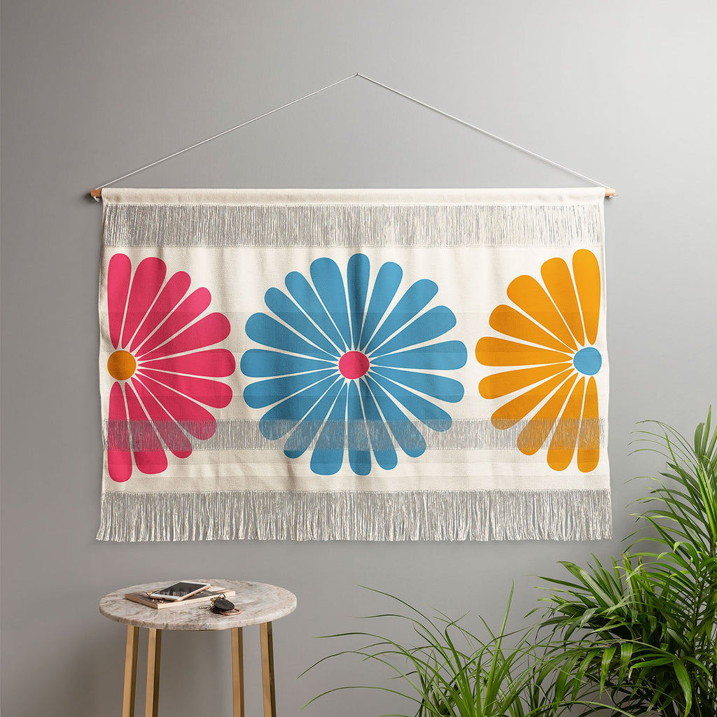 Colour Poems Retro Daisy Multicolor II Wall Hanging Landscape