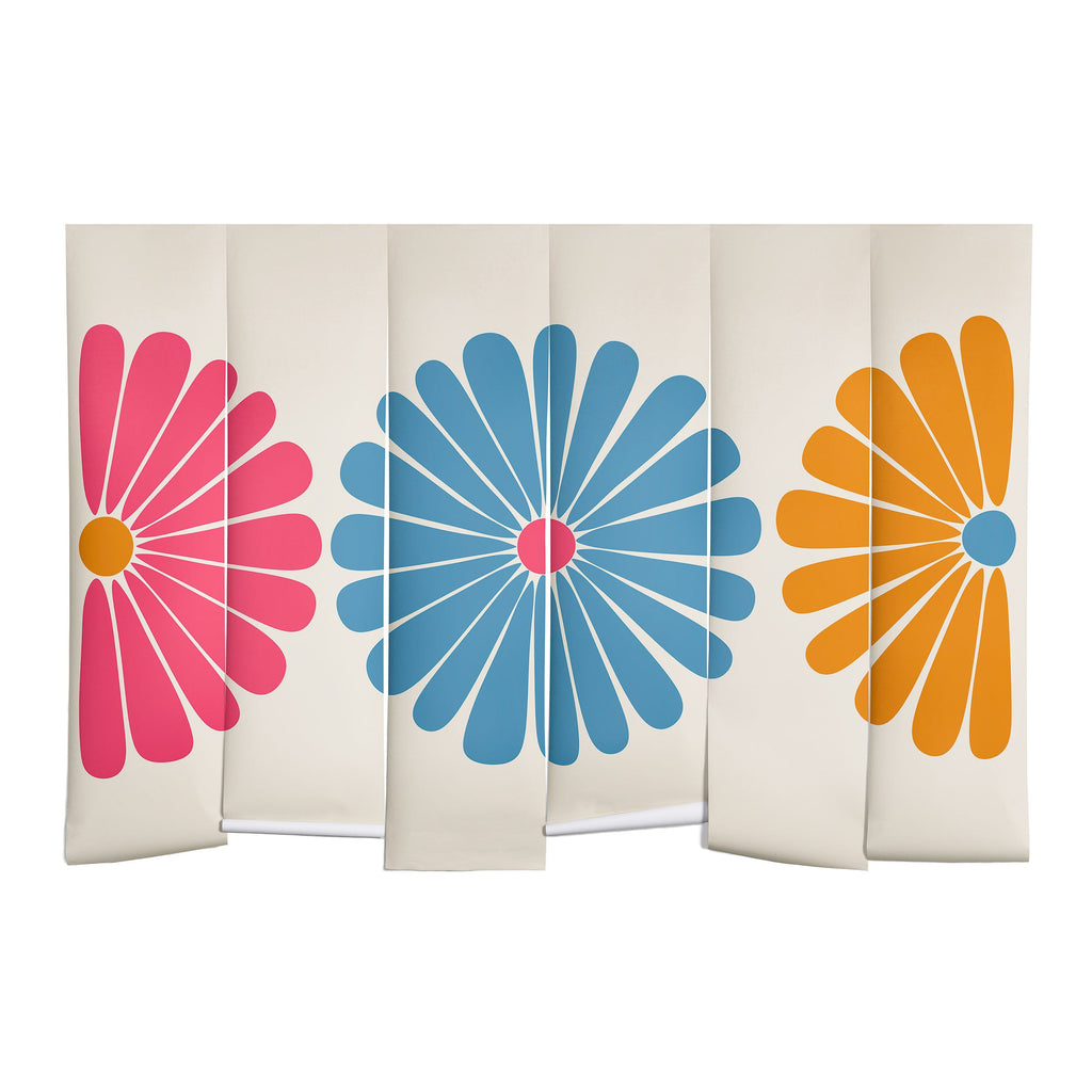 Colour Poems Retro Daisy Multicolor II Wall Mural