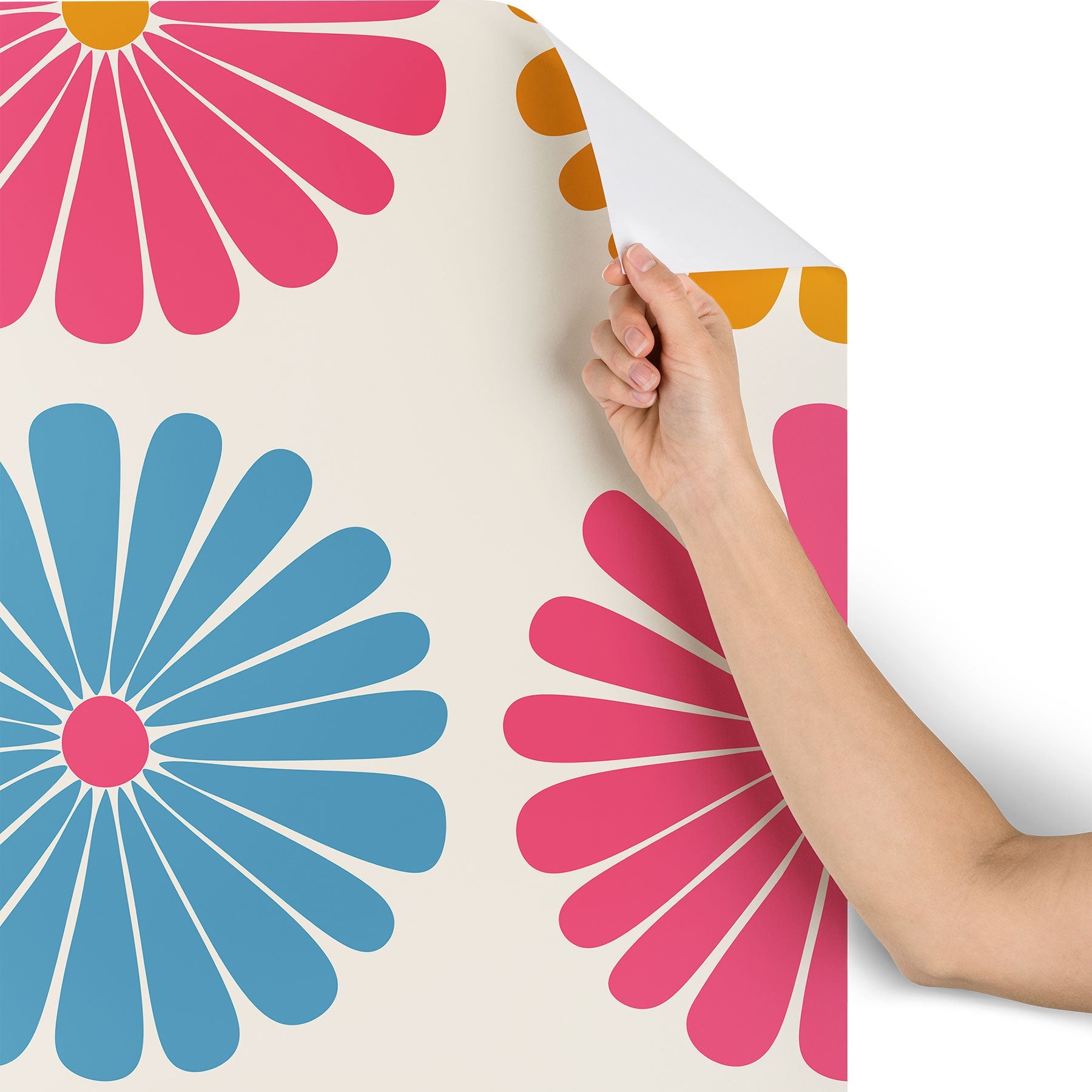 Colour Poems Retro Daisy Multicolor II Wallpaper