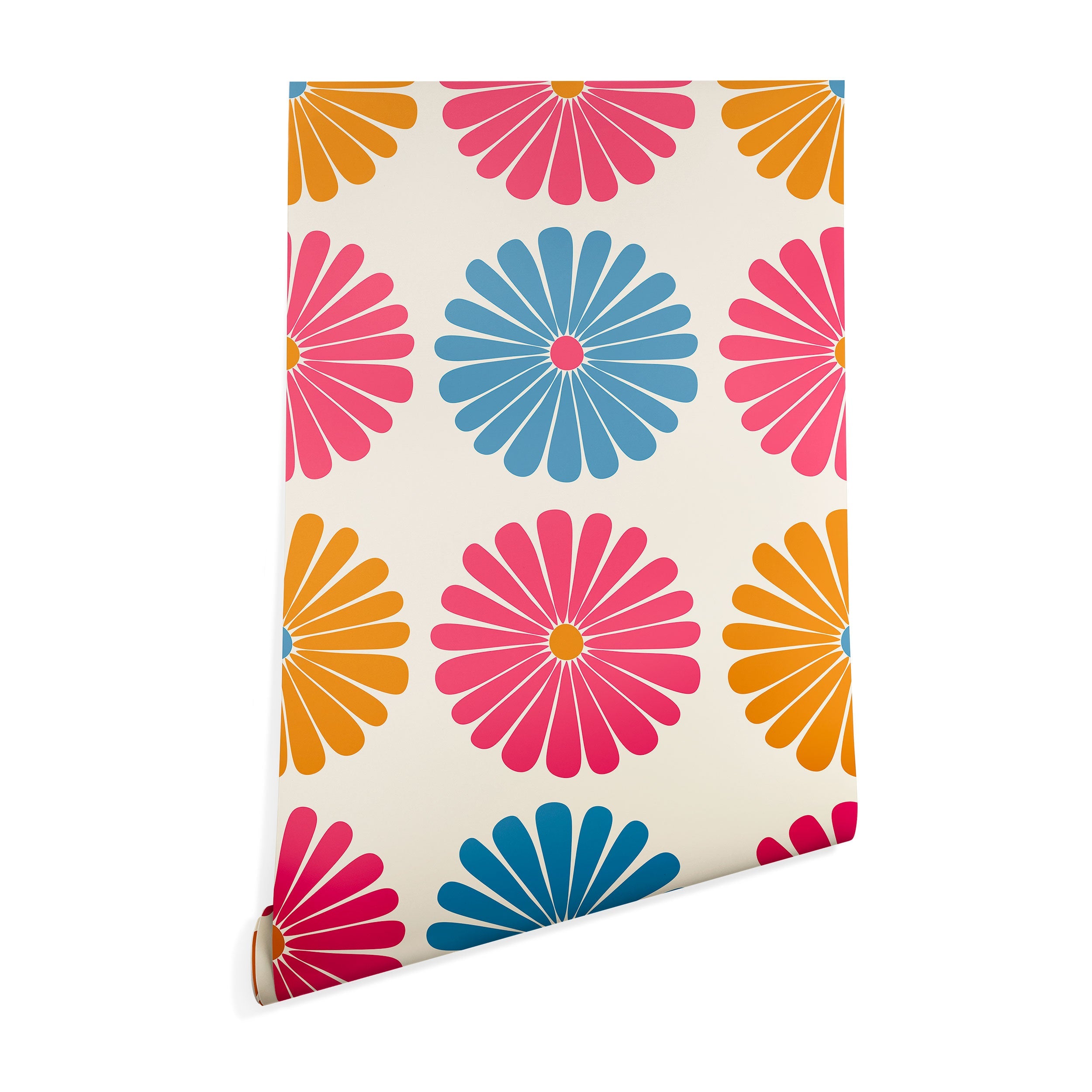 Colour Poems Retro Daisy Multicolor II Wallpaper