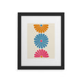 Colour Poems Retro Daisy Multicolor II Framed Art Print