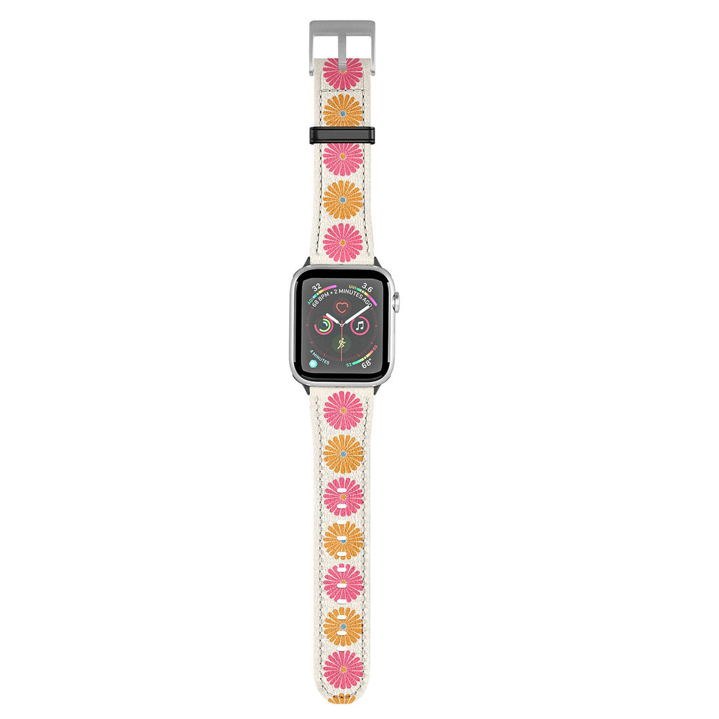 Colour Poems Retro Daisy Multicolor II Apple Watch Band