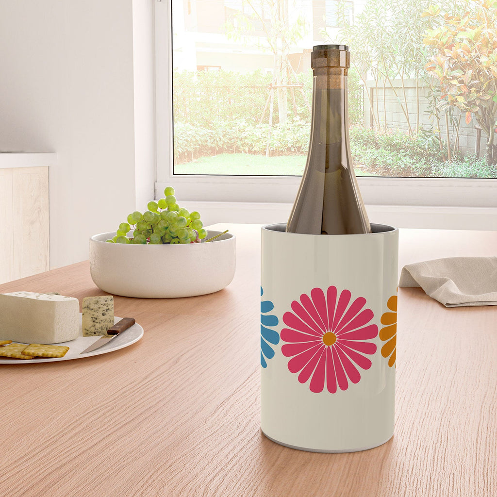 Colour Poems Retro Daisy Multicolor II Wine Chiller