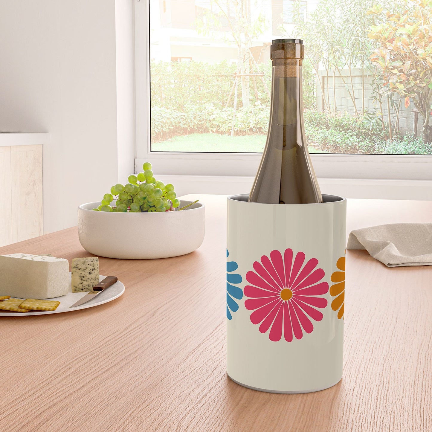 Colour Poems Retro Daisy Multicolor II Wine Chiller