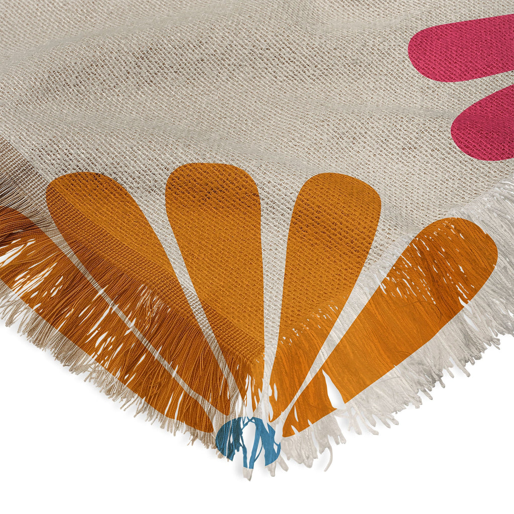 Colour Poems Retro Daisy Multicolor II Throw Blanket