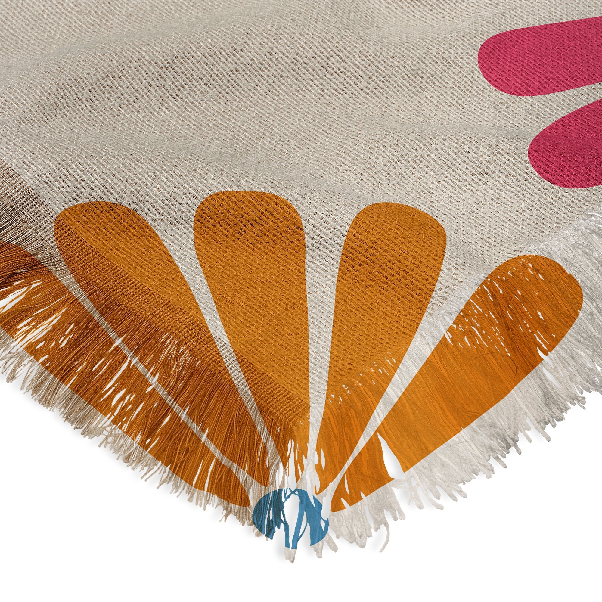 Colour Poems Retro Daisy Multicolor II Throw Blanket