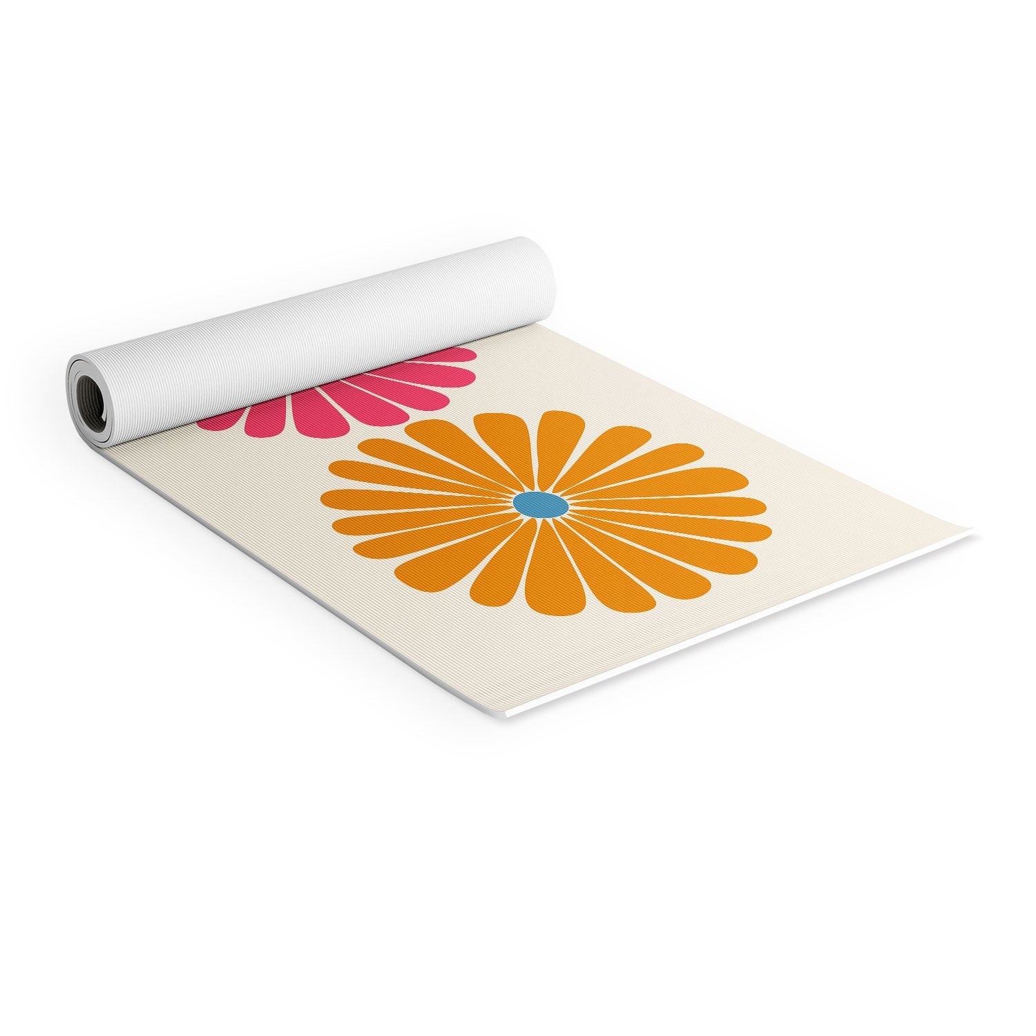 Colour Poems Retro Daisy Multicolor II Yoga Mat