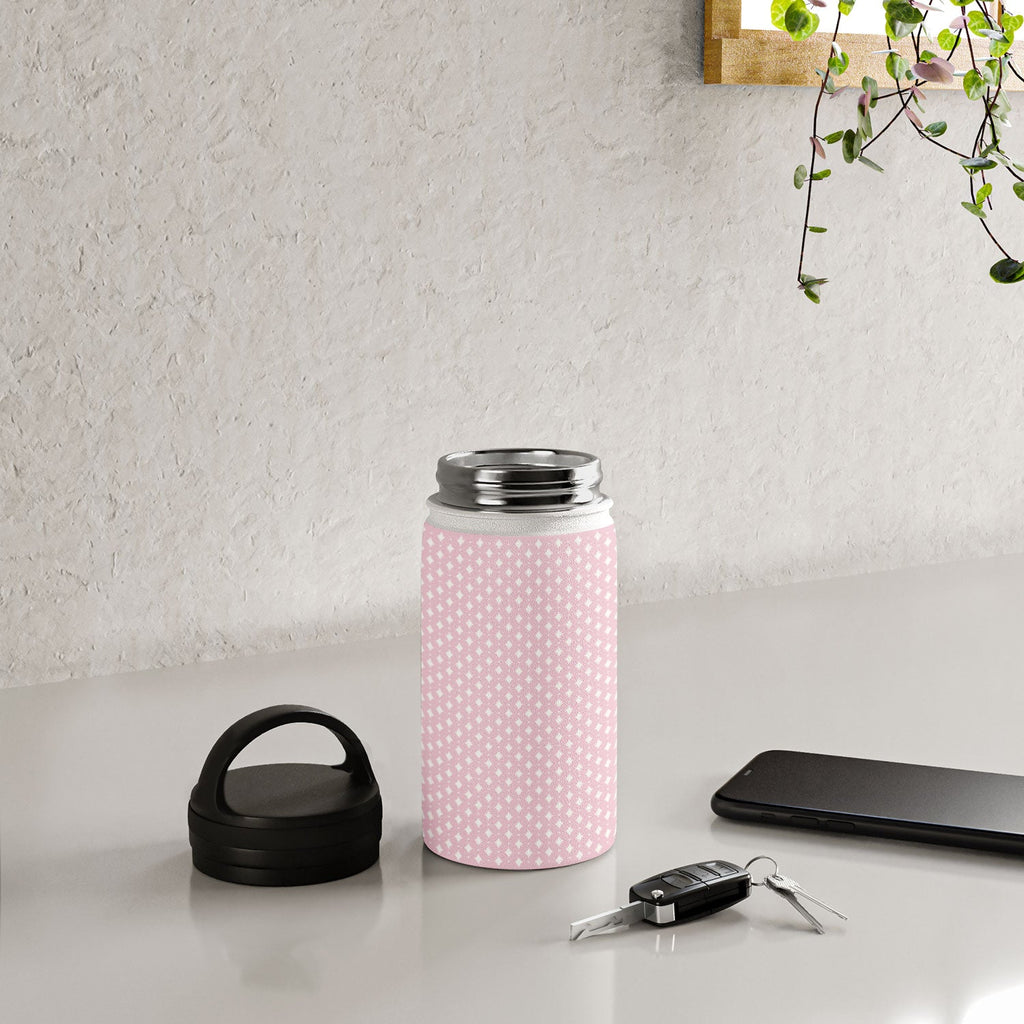 Colour Poems Vintage Jewels Blush Pink Water Bottle
