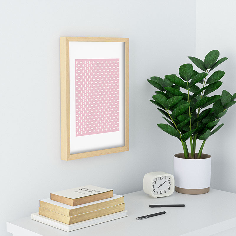 Colour Poems Vintage Jewels Blush Pink Recessed Framing Rectangle