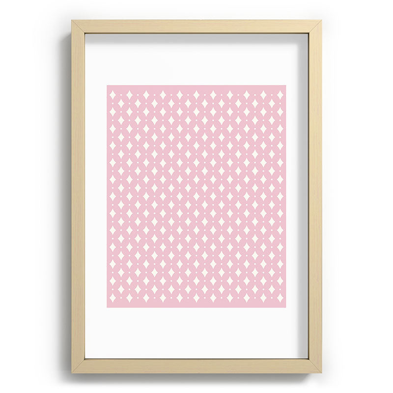 Colour Poems Vintage Jewels Blush Pink Recessed Framing Rectangle