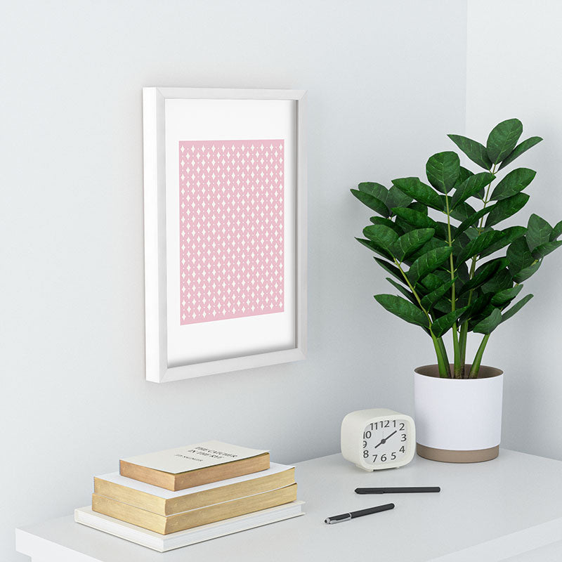 Colour Poems Vintage Jewels Blush Pink Recessed Framing Rectangle