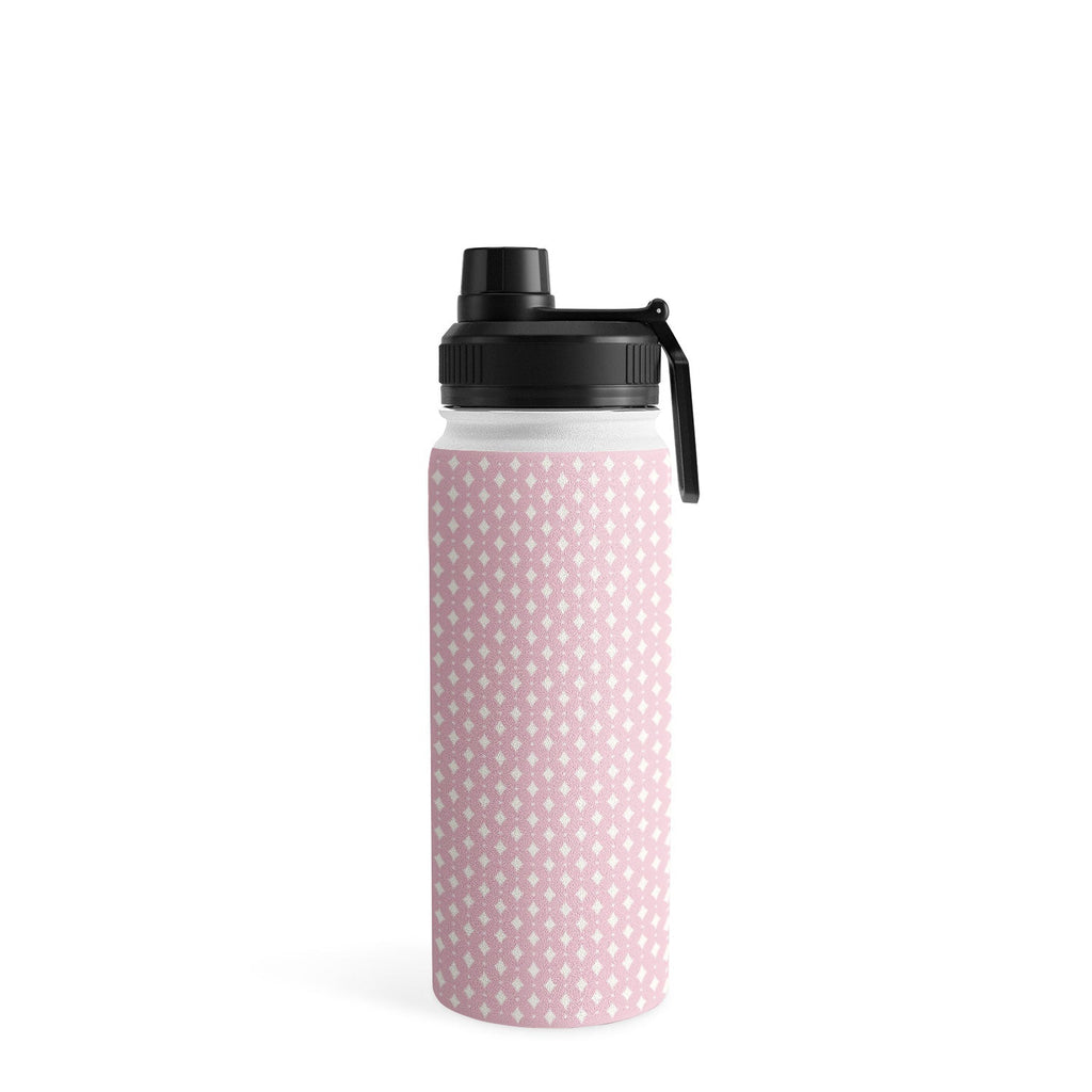 Colour Poems Vintage Jewels Blush Pink Water Bottle
