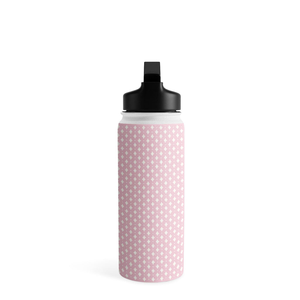 Colour Poems Vintage Jewels Blush Pink Water Bottle
