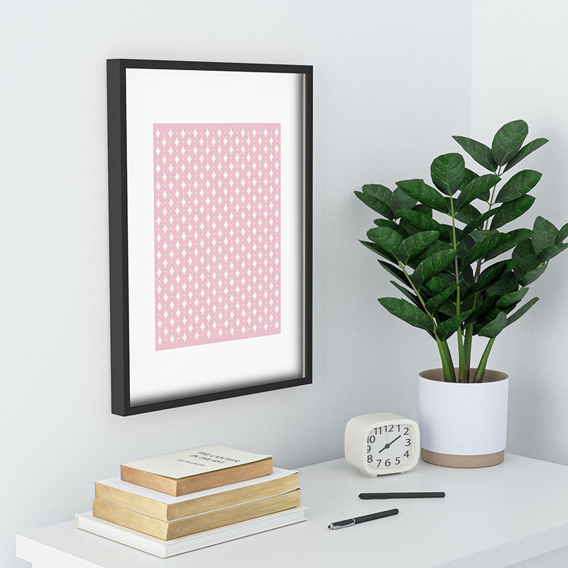 Colour Poems Vintage Jewels Blush Pink Recessed Framing Rectangle
