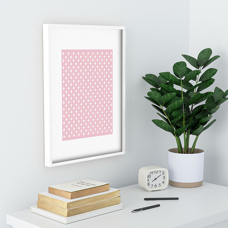 Colour Poems Vintage Jewels Blush Pink Recessed Framing Rectangle