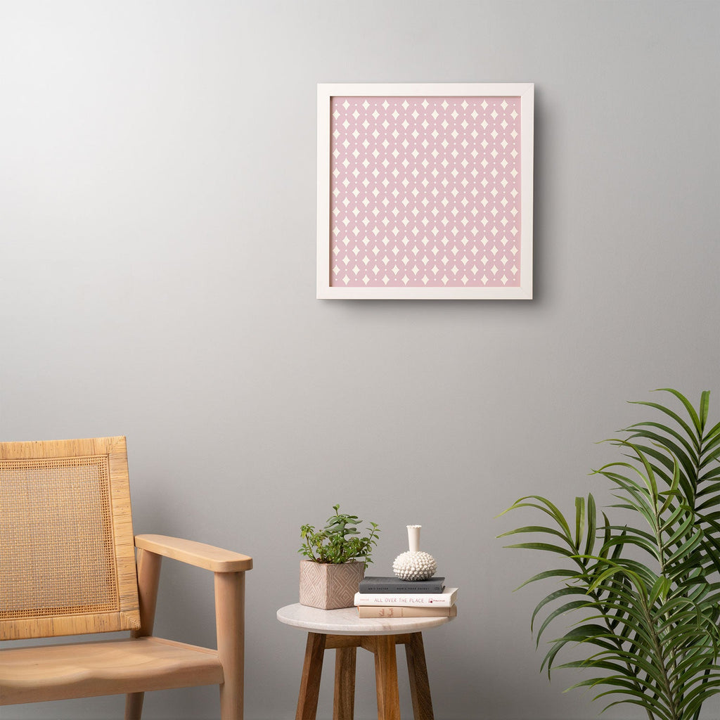 Colour Poems Vintage Jewels Blush Pink Framed Wall Art