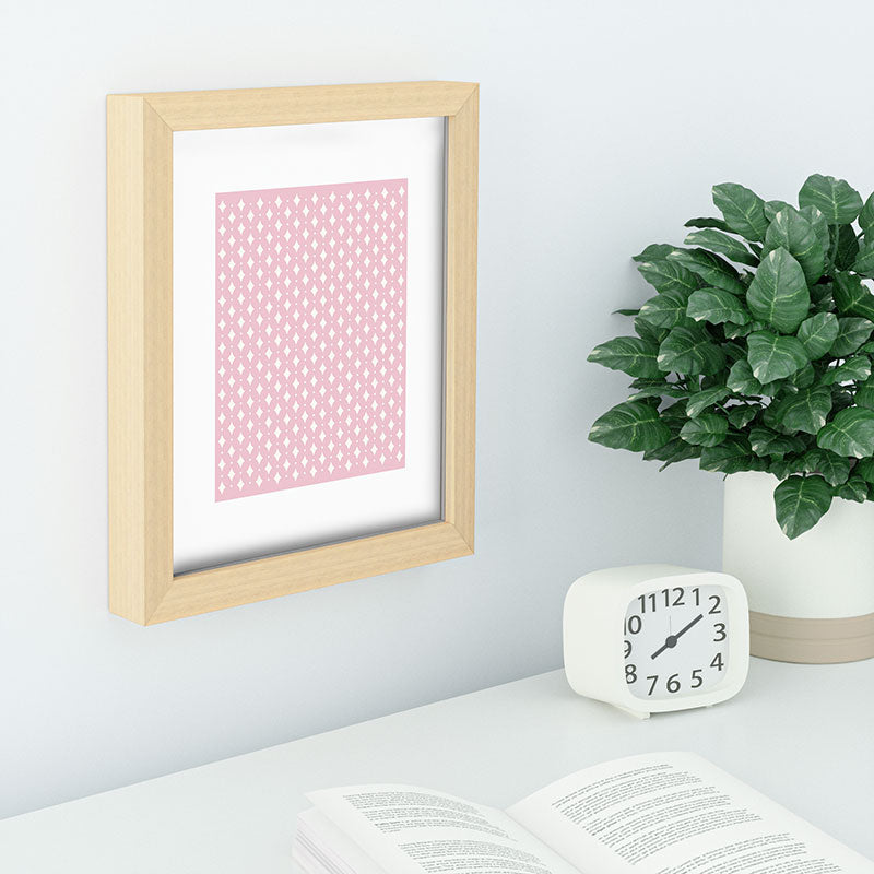 Colour Poems Vintage Jewels Blush Pink Recessed Framing Rectangle