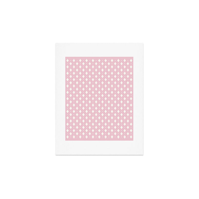 Colour Poems Vintage Jewels Blush Pink Art Print