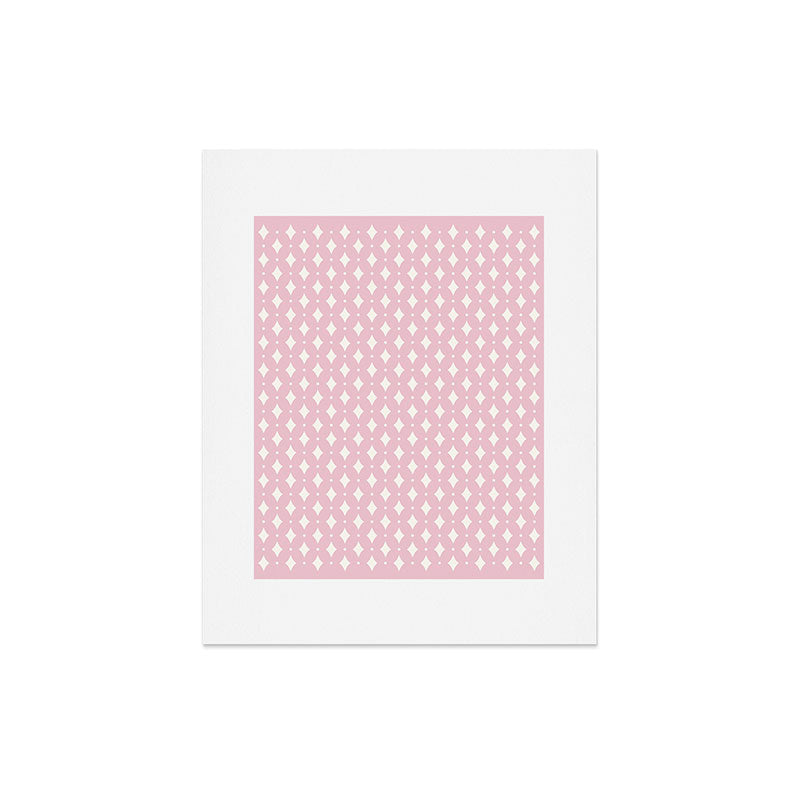 Colour Poems Vintage Jewels Blush Pink Art Print