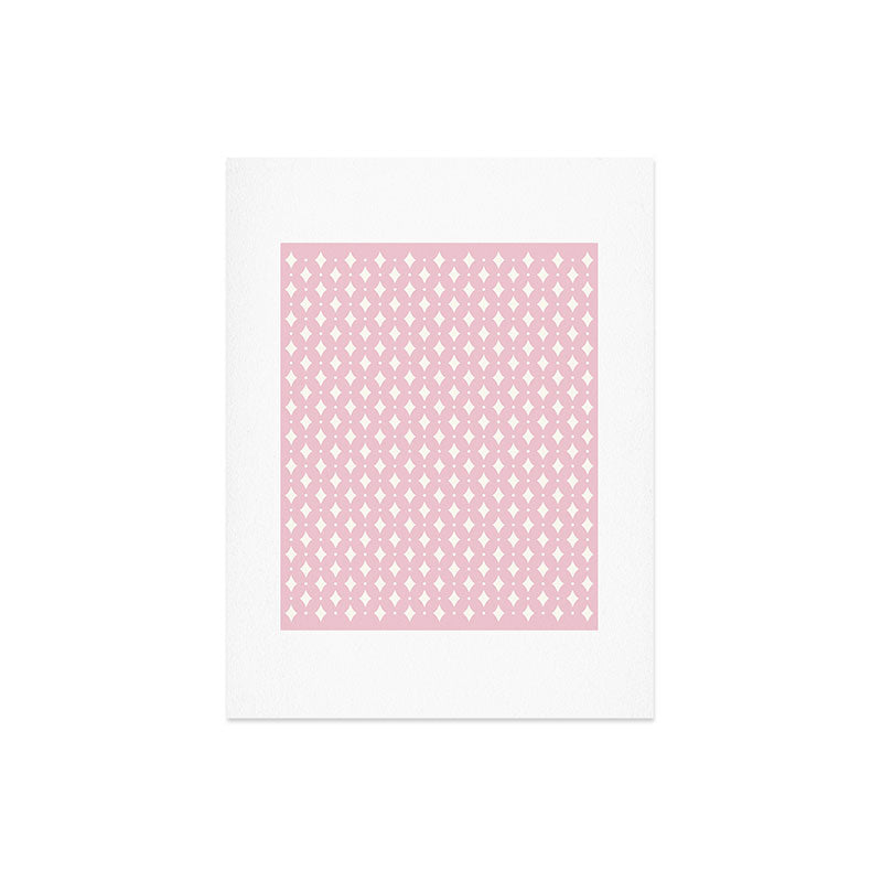 Colour Poems Vintage Jewels Blush Pink Art Print
