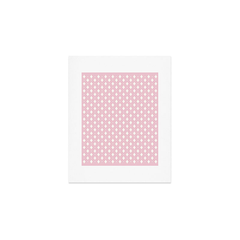 Colour Poems Vintage Jewels Blush Pink Art Print