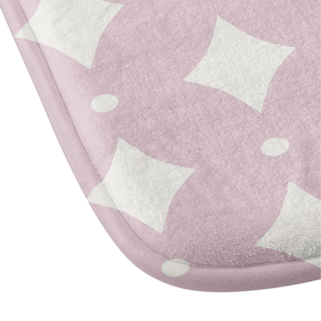 Colour Poems Vintage Jewels Blush Pink Memory Foam Bath Mat