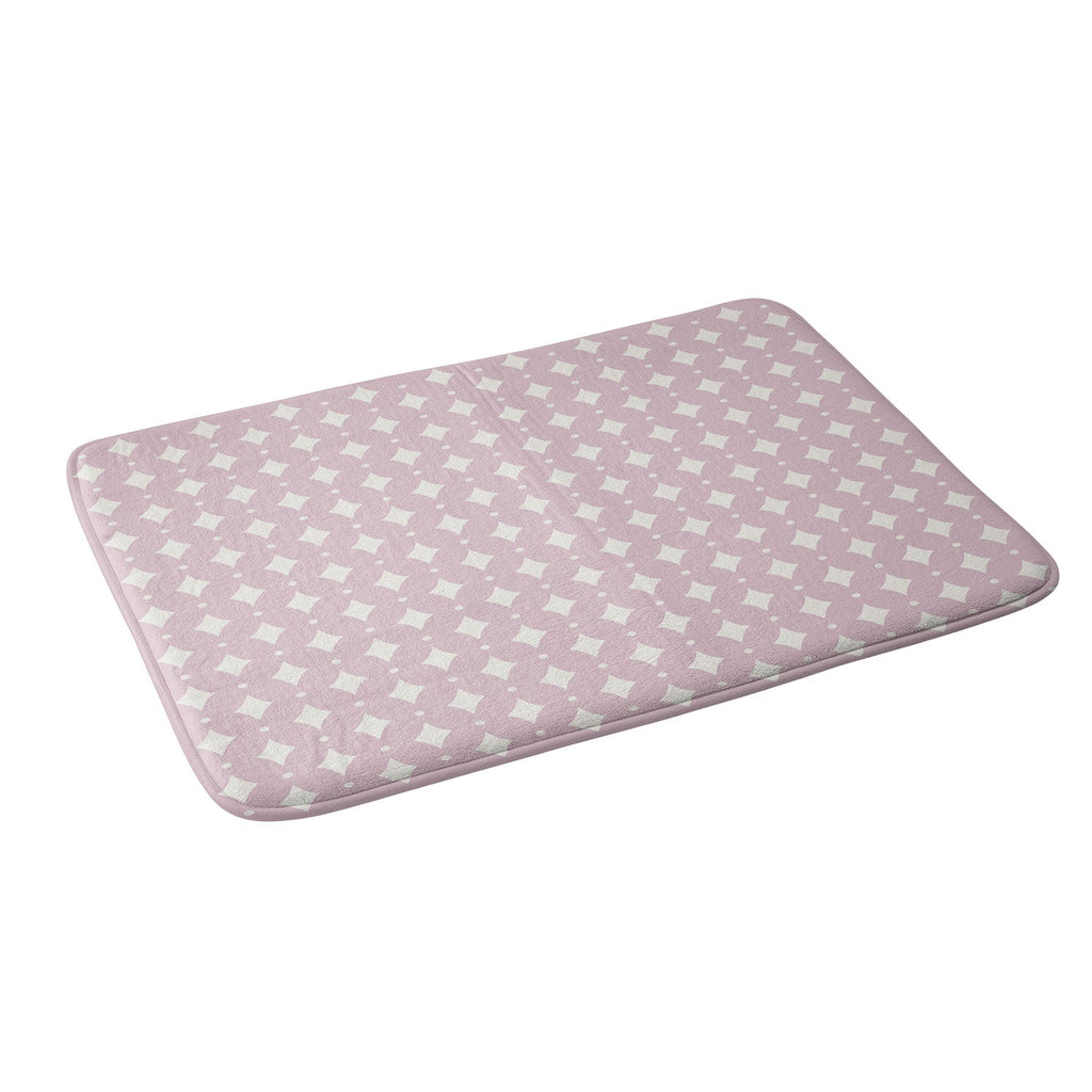 Colour Poems Vintage Jewels Blush Pink Memory Foam Bath Mat