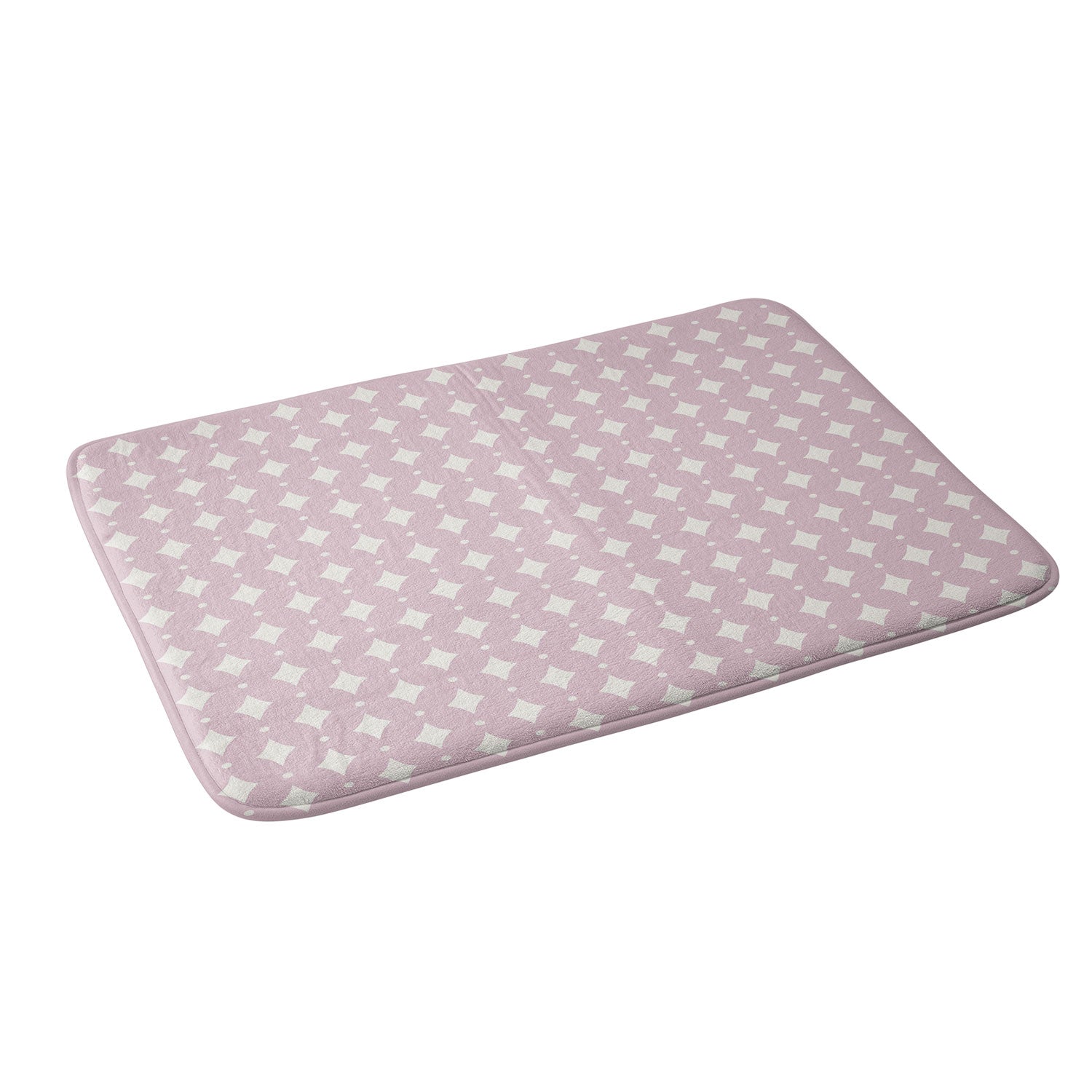 Colour Poems Vintage Jewels Blush Pink Memory Foam Bath Mat
