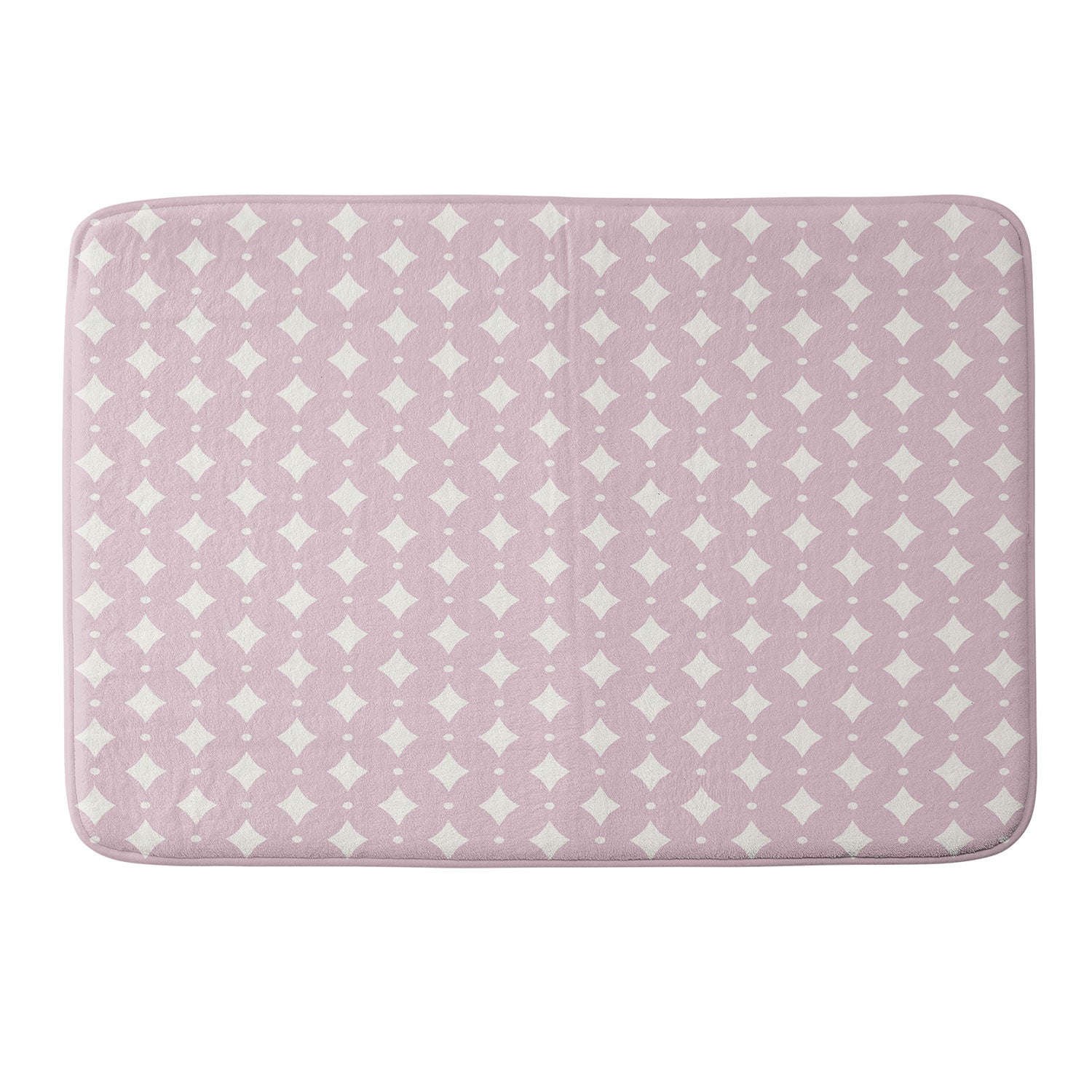 Colour Poems Vintage Jewels Blush Pink Memory Foam Bath Mat