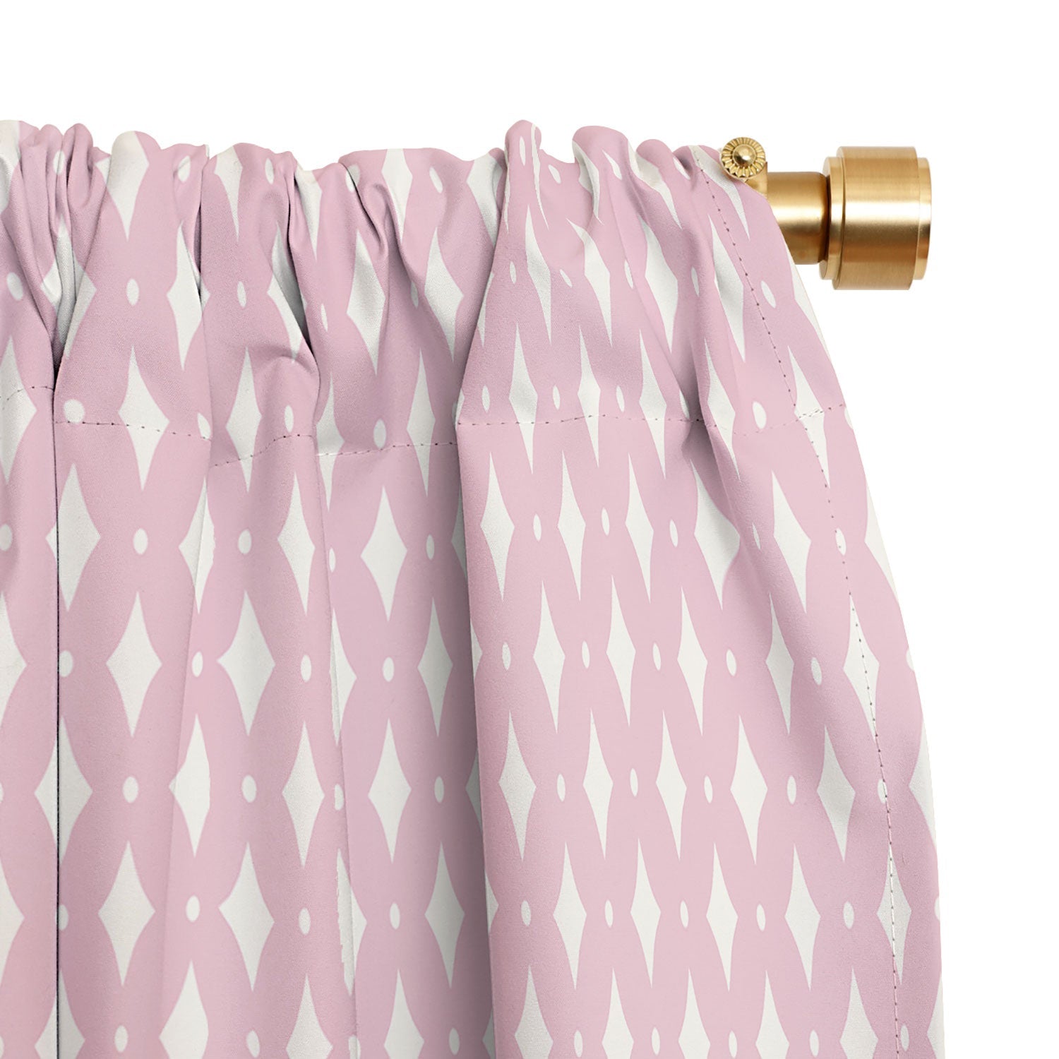 Colour Poems Vintage Jewels Blush Pink Blackout Window Curtain