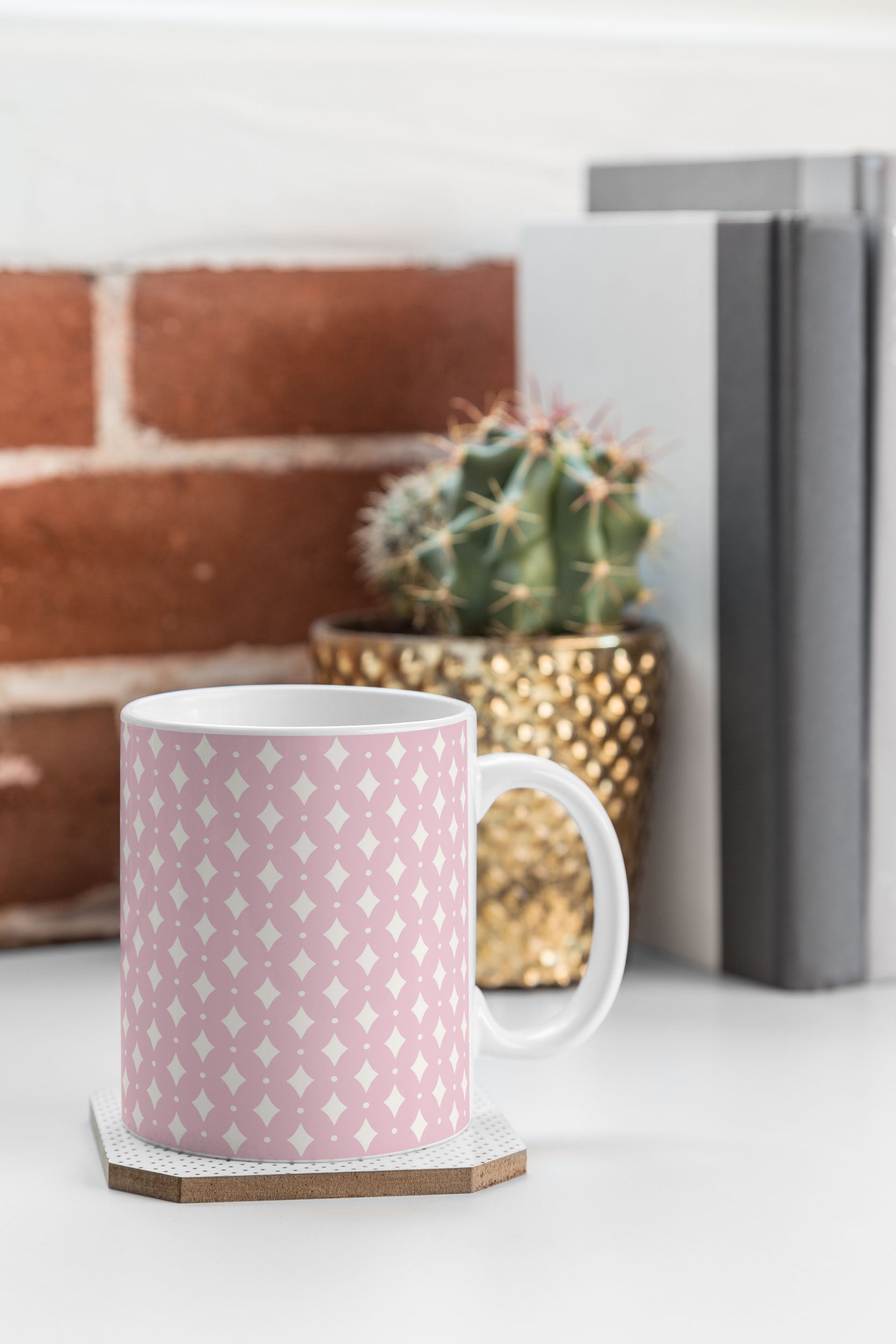 Colour Poems Vintage Jewels Blush Pink Coffee Mug