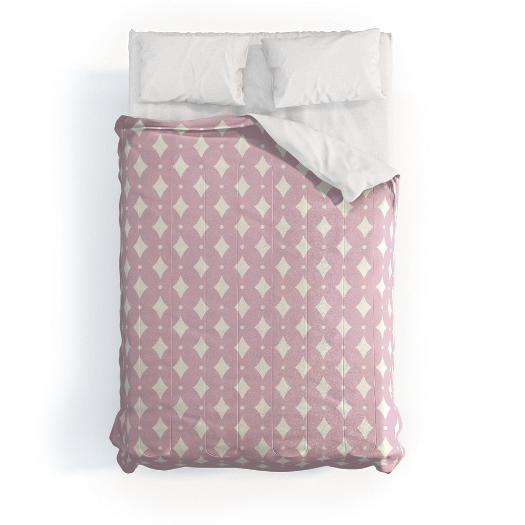 Colour Poems Vintage Jewels Blush Pink Comforter