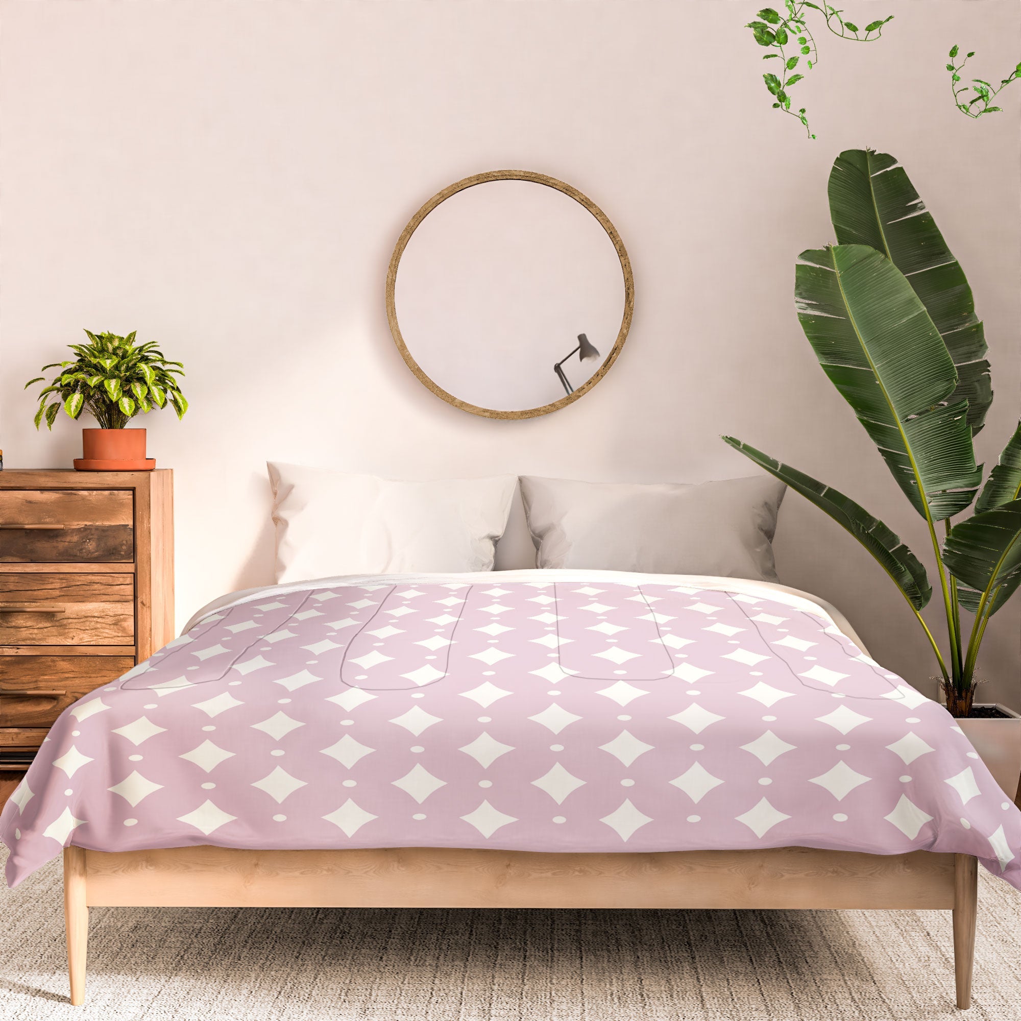 Colour Poems Vintage Jewels Blush Pink Comforter