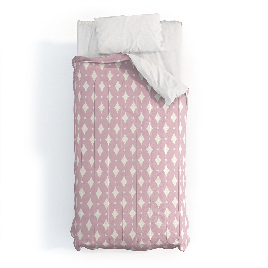 Colour Poems Vintage Jewels Blush Pink Comforter