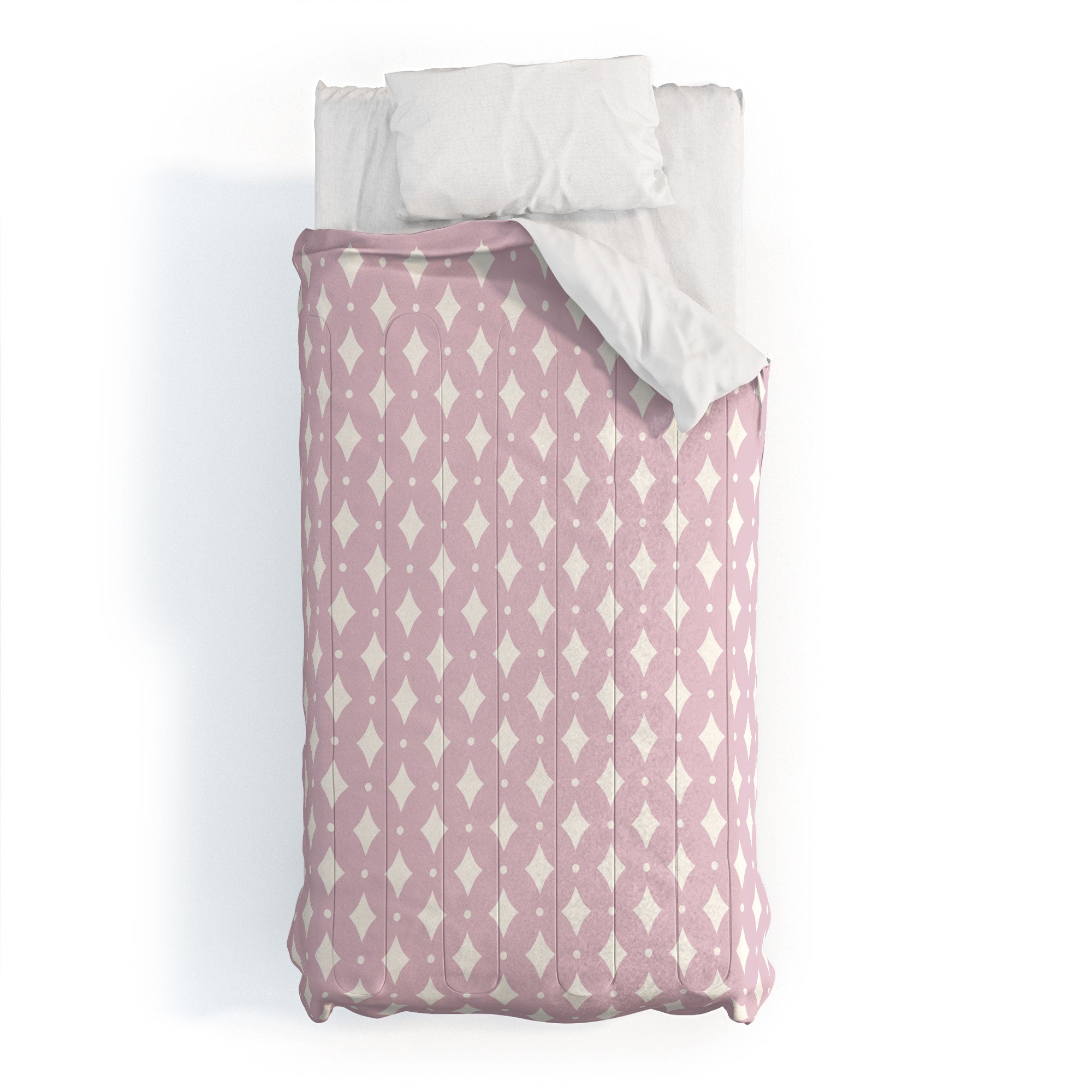 Colour Poems Vintage Jewels Blush Pink Comforter