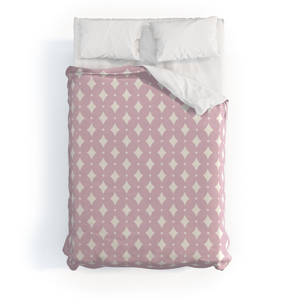 Colour Poems Vintage Jewels Blush Pink Duvet Cover