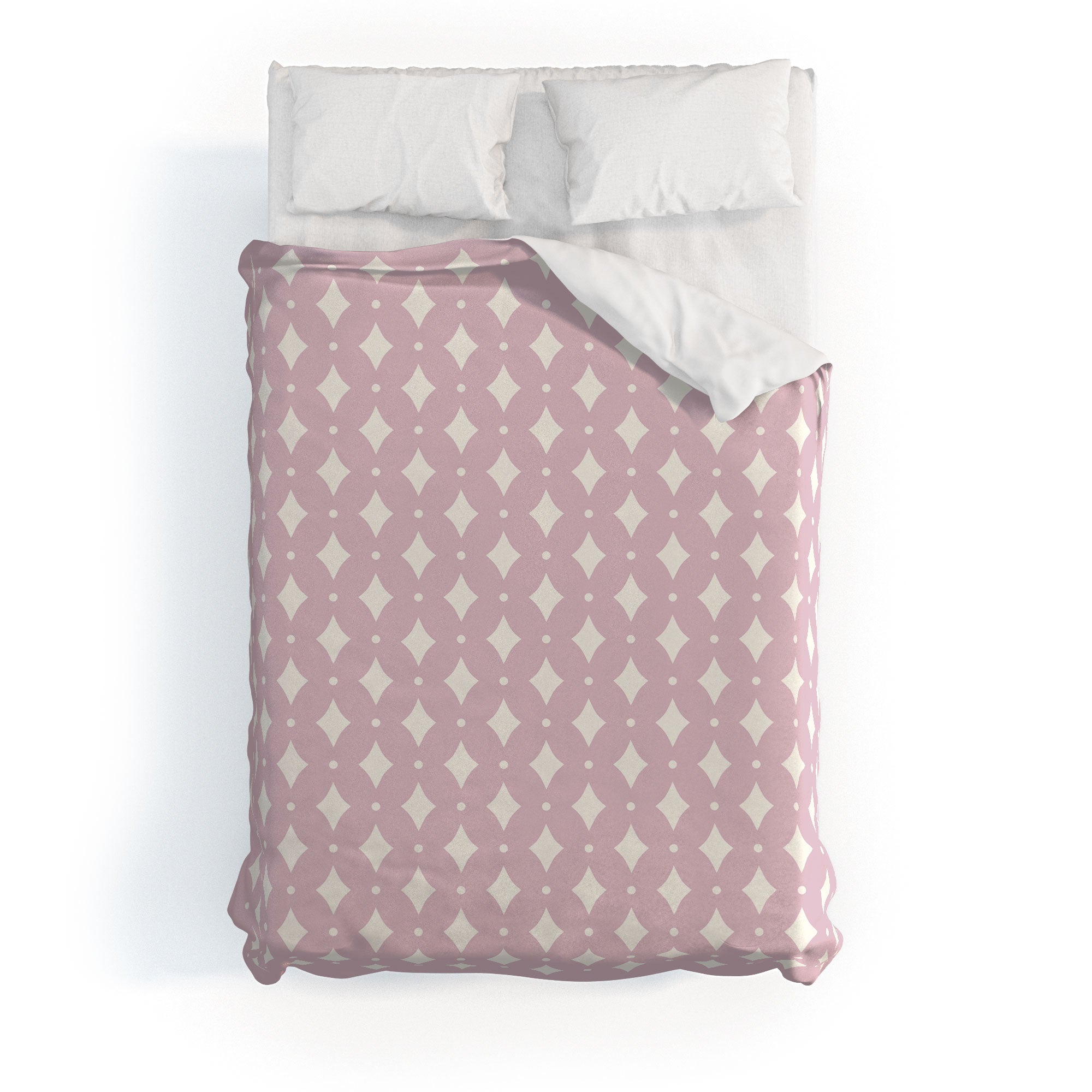 Colour Poems Vintage Jewels Blush Pink Duvet Cover
