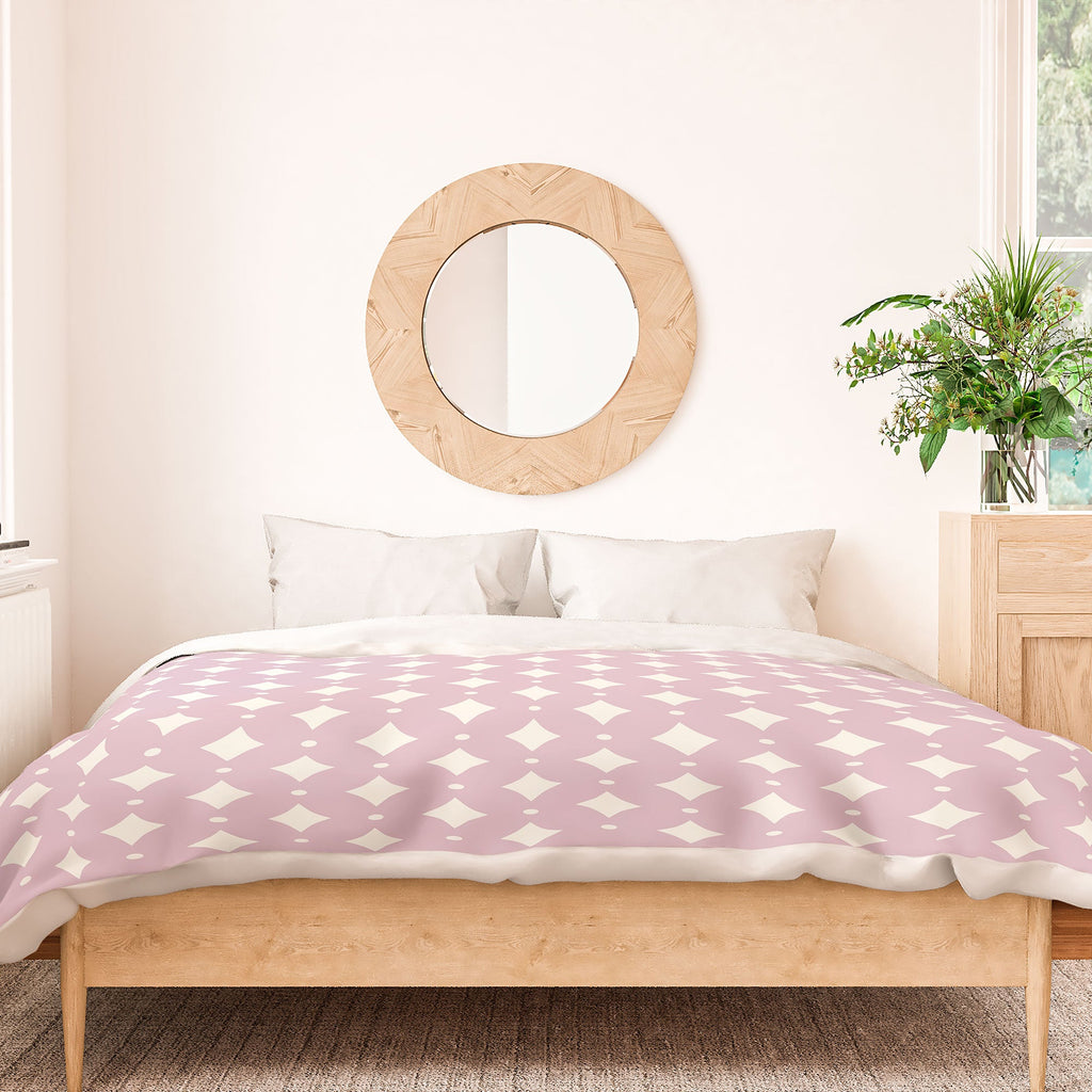 Colour Poems Vintage Jewels Blush Pink Duvet Cover