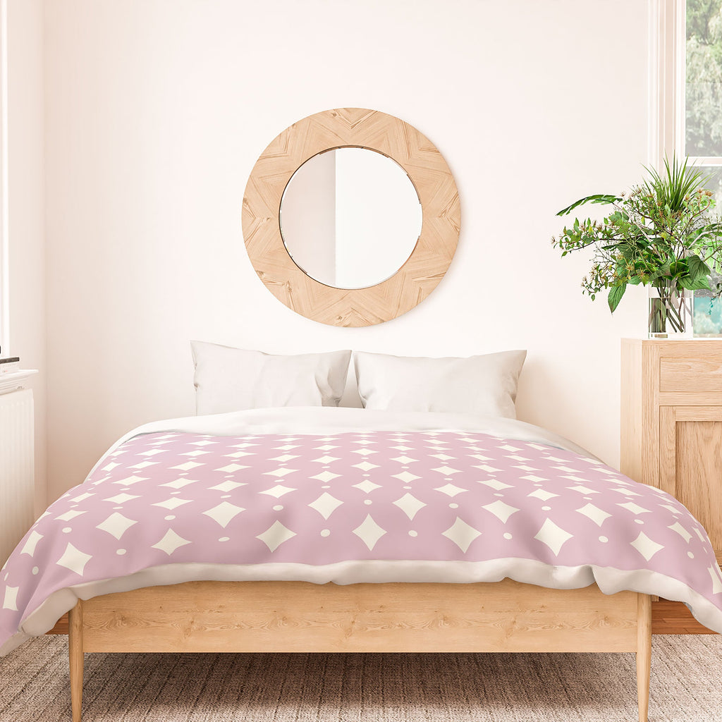 Colour Poems Vintage Jewels Blush Pink Duvet Cover