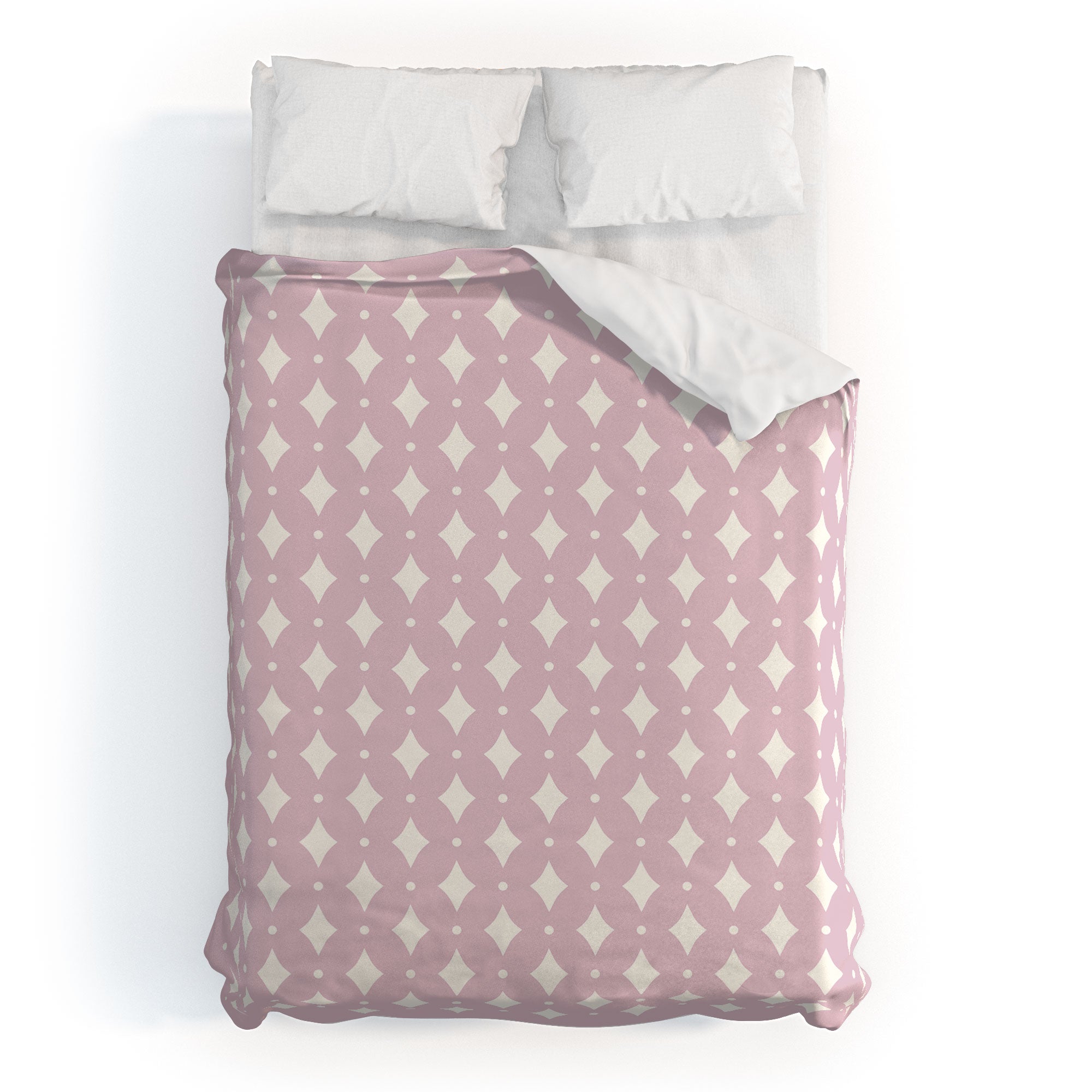 Colour Poems Vintage Jewels Blush Pink Duvet Cover