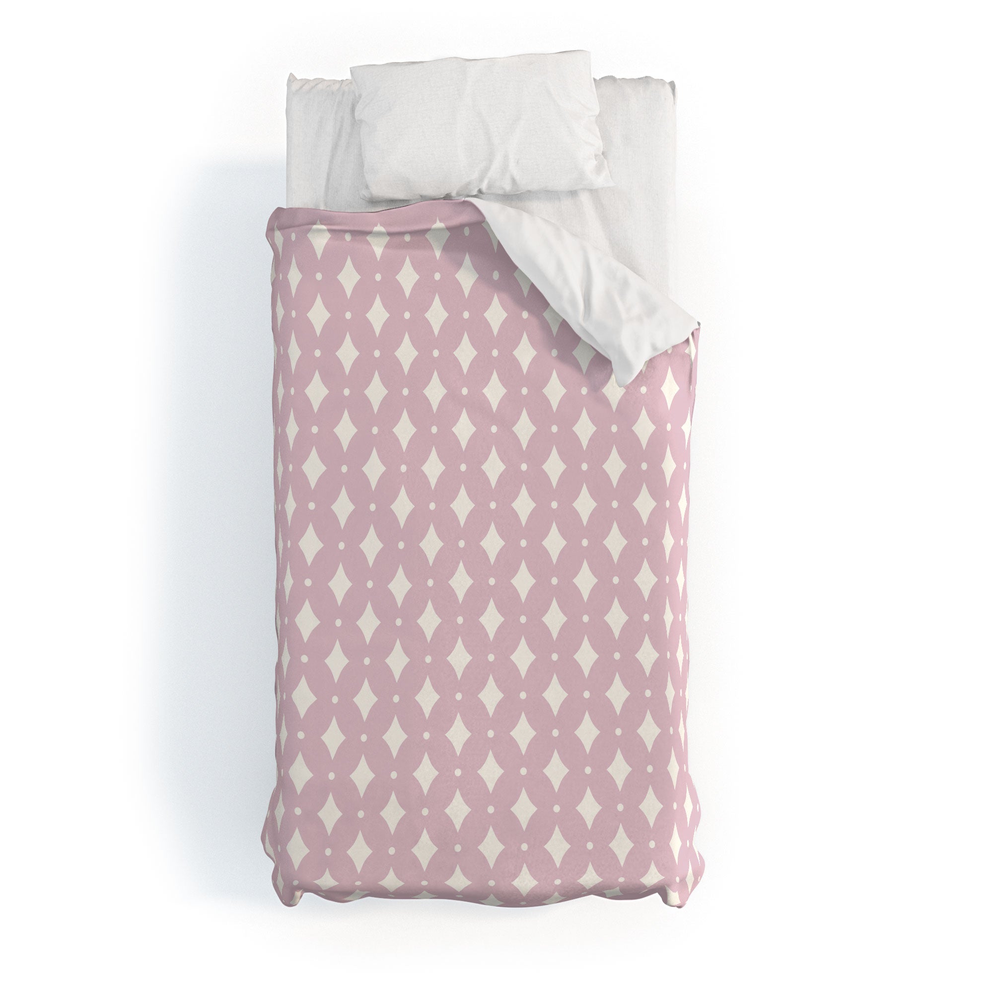 Colour Poems Vintage Jewels Blush Pink Duvet Cover