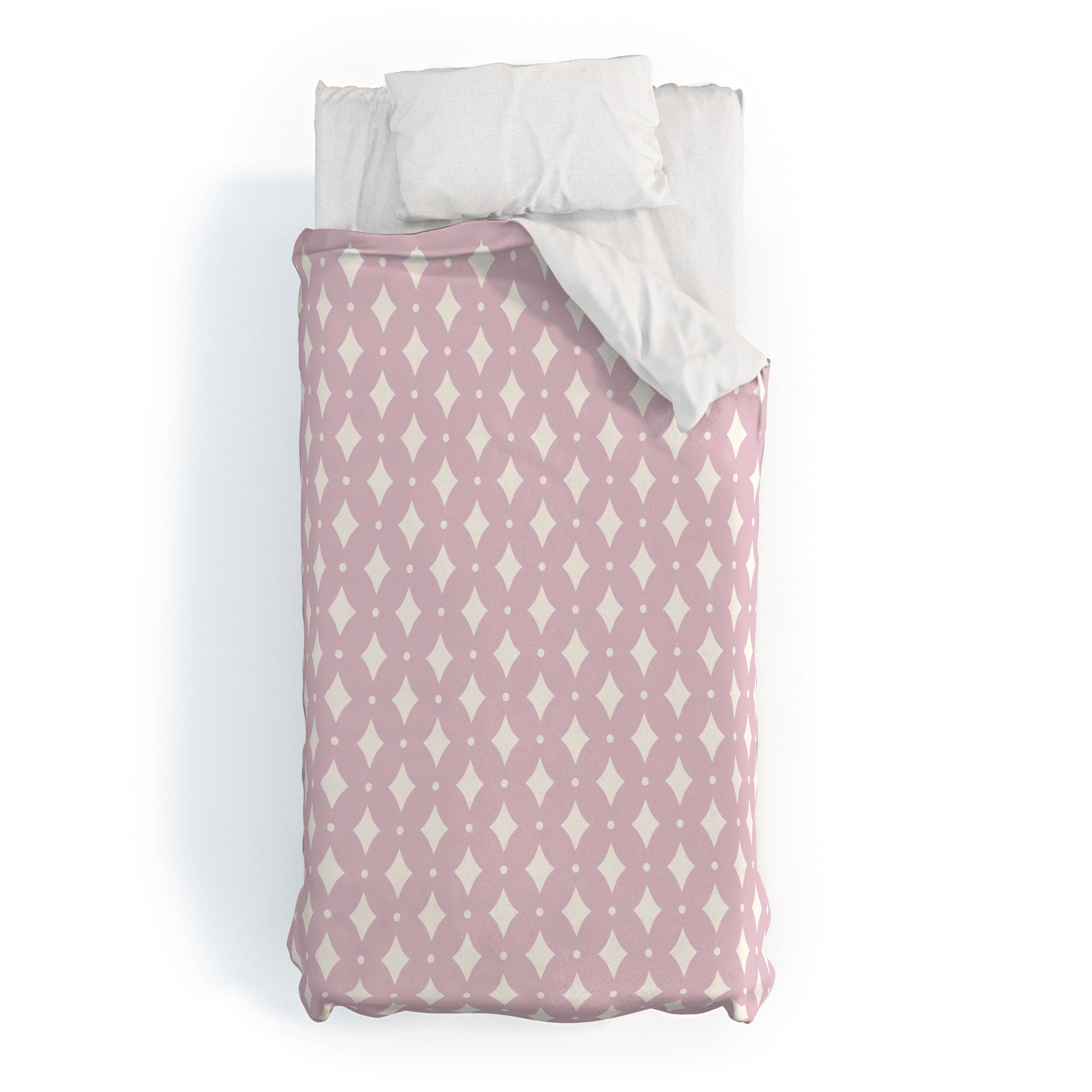 Colour Poems Vintage Jewels Blush Pink Duvet Cover