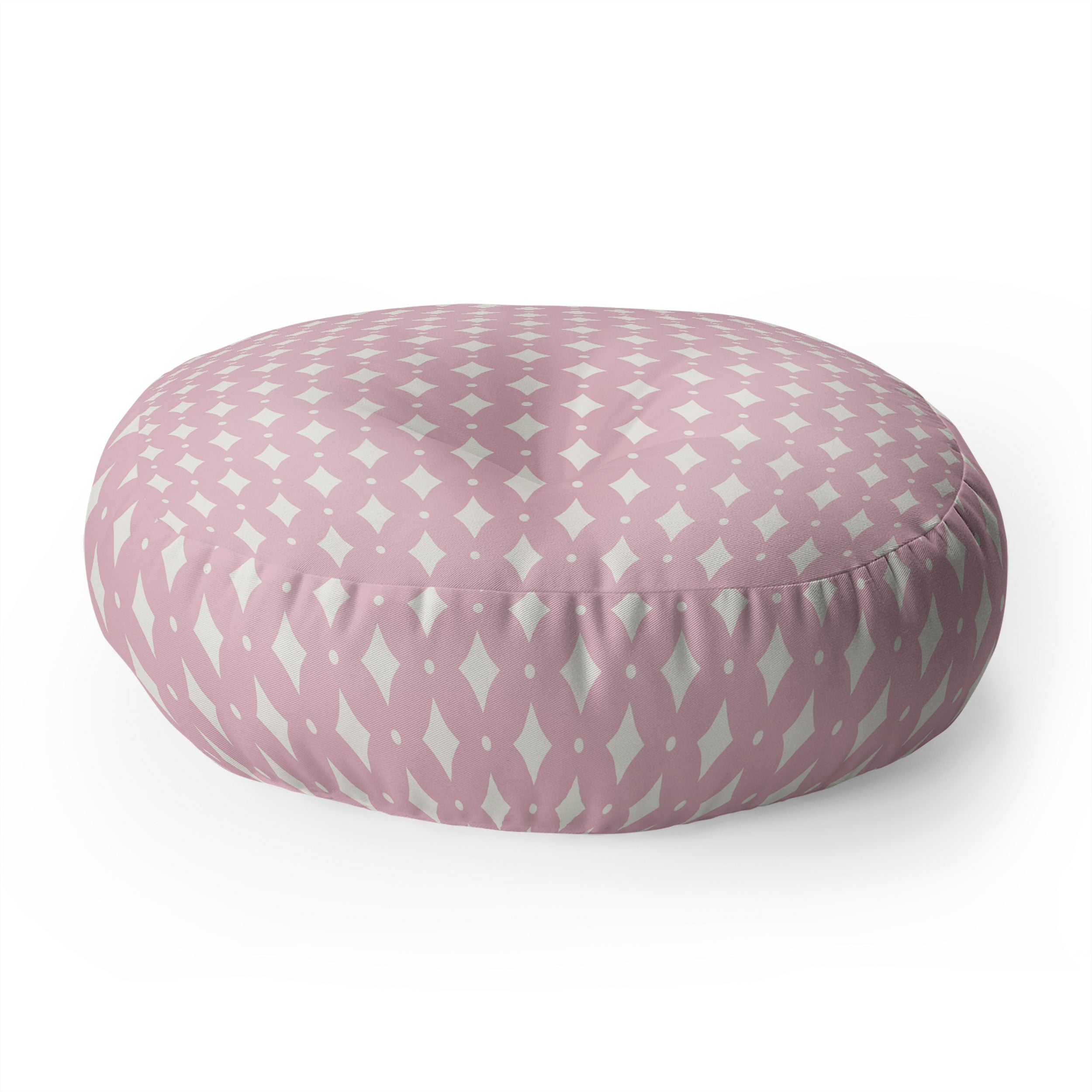 Colour Poems Vintage Jewels Blush Pink Floor Pillow Round