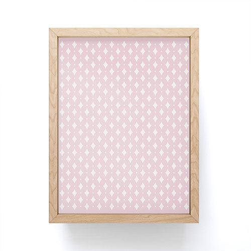 Colour Poems Vintage Jewels Blush Pink Framed Mini Art Print