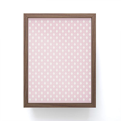 Colour Poems Vintage Jewels Blush Pink Framed Mini Art Print